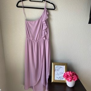 Everly Lavender One Shoulder Dress